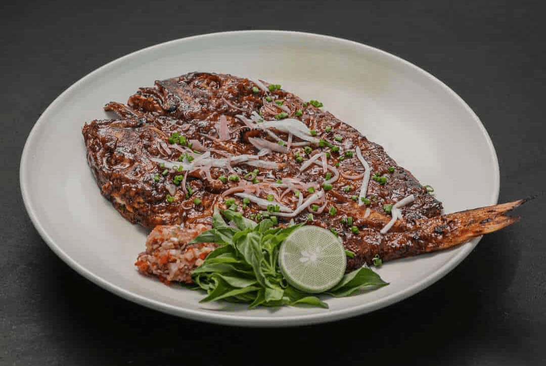 dinner large ikan bakar